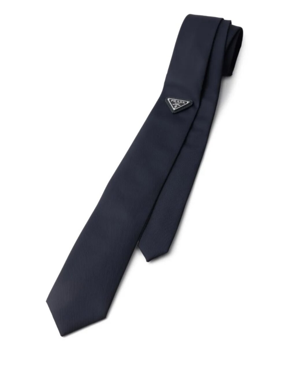 Prada 🥳NWT Classic Blue Tie With Logo(gift box included🎁) - Picture 5 of 5